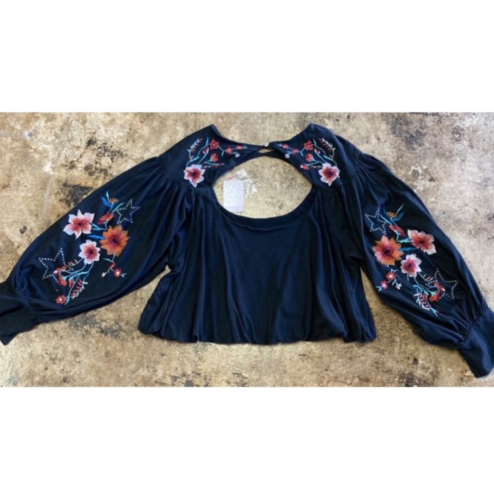 NWOT FREE PEOPLE LITA BOHO EMBROIDERED TOP! - Picture 4 of 7